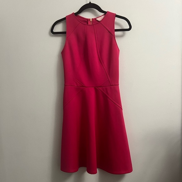 Ted Baker Mitton Sleeveless Fit & Flare Cocktail Dress - Pink- Size 4 - Picture 2 of 11